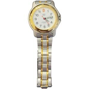 Swiss Army Victorinox Men’s Two Tone Stainless Steel Back Water Resistant Watch.